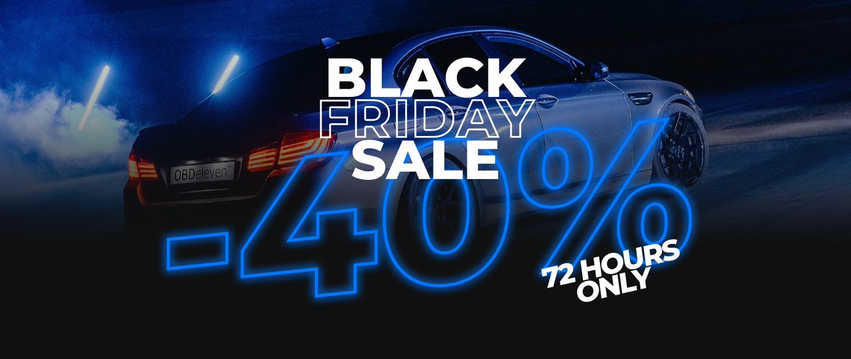 OBDeleven's tweet photo. Ready for an ULTIMATE Black Friday? You spoke, we acted – grab your 40% OFF! ️🔥
The ULTIMATE Pack, now at an ultimate discount. But hurry, it's for 72 hours only. ⏰
Speed over to https://t.co/ed141Lzk3Q now! 🏁
#OBDeleven #BlackFriday #UltimatePack https://t.co/6bJbDMSPG7