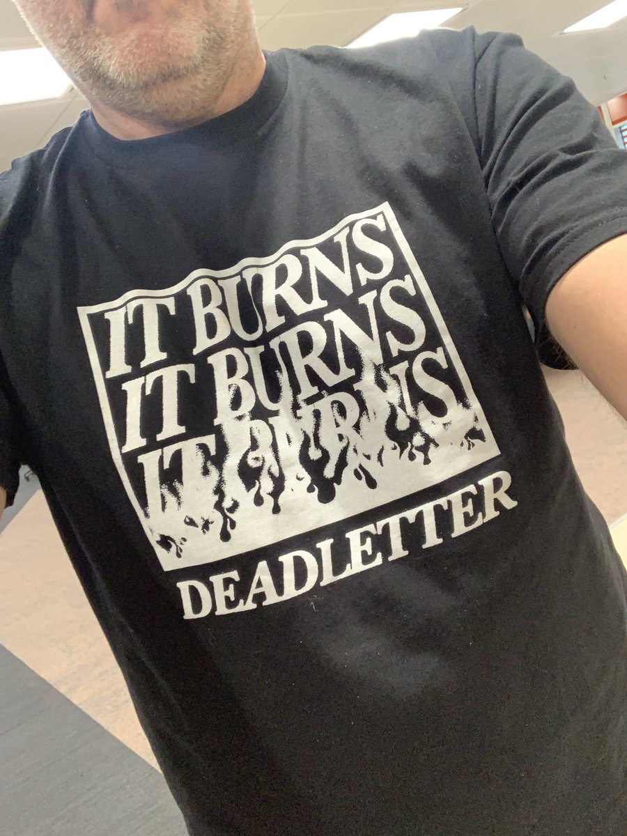 BigJimRock's tweet photo. @WSU_Albion @laurenlaverne @maryannehobbs Not wearing your @_DEADLETTER shirt then 😂 #TShirtDay https://t.co/fswXg8bqcw
