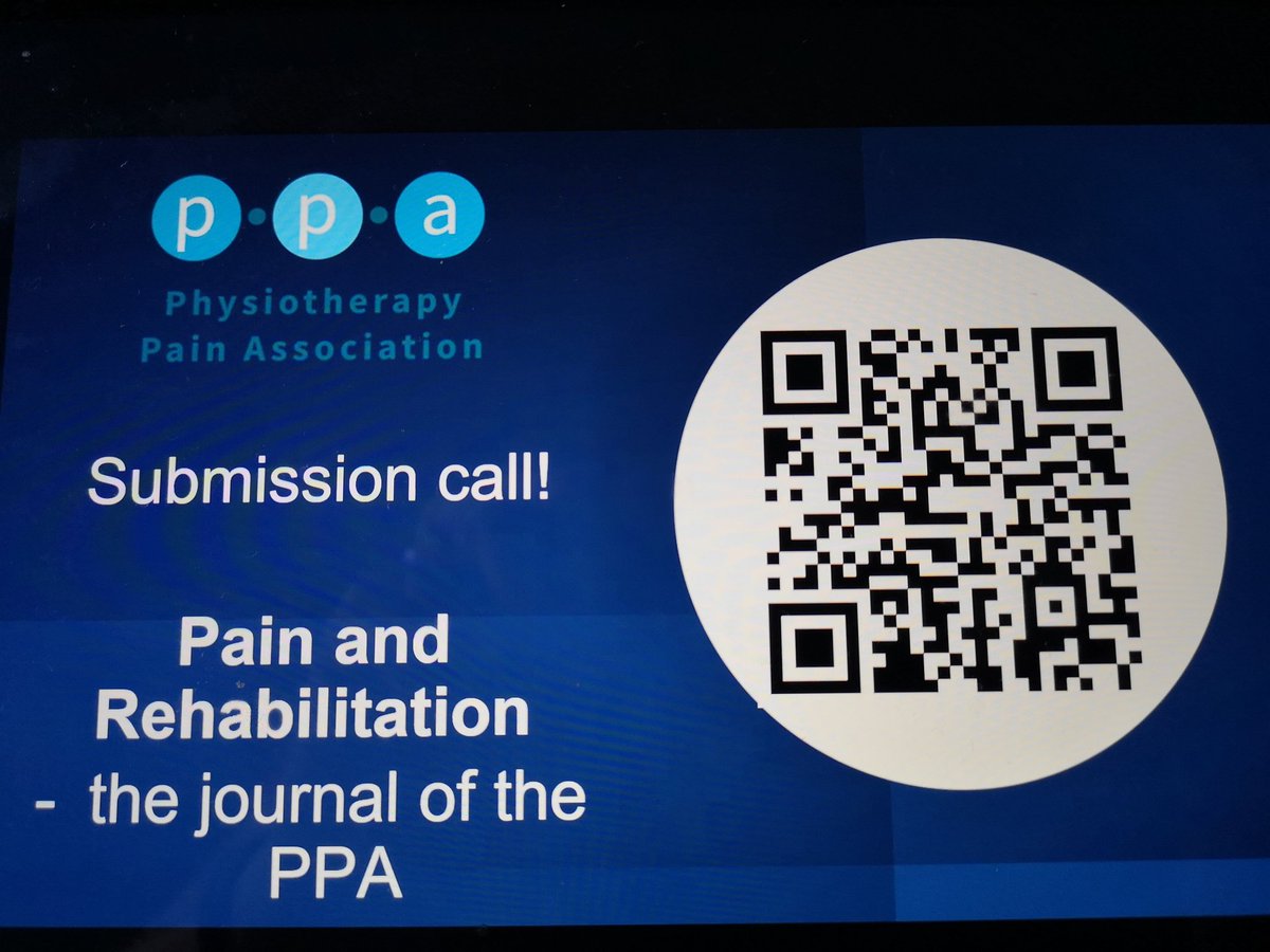 While you're enjoying #PPA23 (or even if you're missing out) think about getting in touch if you have a project you want to get out there. Please contact our editor chris.seenan@gcu.ac.uk or m.mansfield@bham.ac.uk. More details on submission at ppa.csp.org.uk #Pain