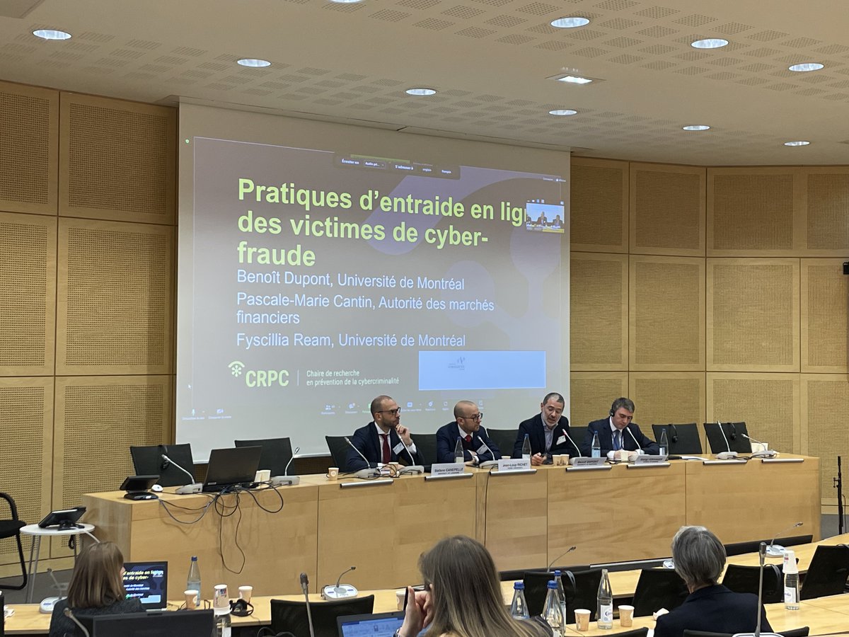 XavierCayon's tweet photo. #Cyberjustice – 2 ateliers en cours
1/ Devant la recrudescence de la cybercriminalité, quelle réponse apporte la justice ?
✔️1 réponse technologique
✔️1 réponse nationale et 1 coopération internationale
Benoit Dupont @JeanLoupRichet @SteCaneppele
https://t.co/j4jlquzokn https://t.co/hmi5bmochh