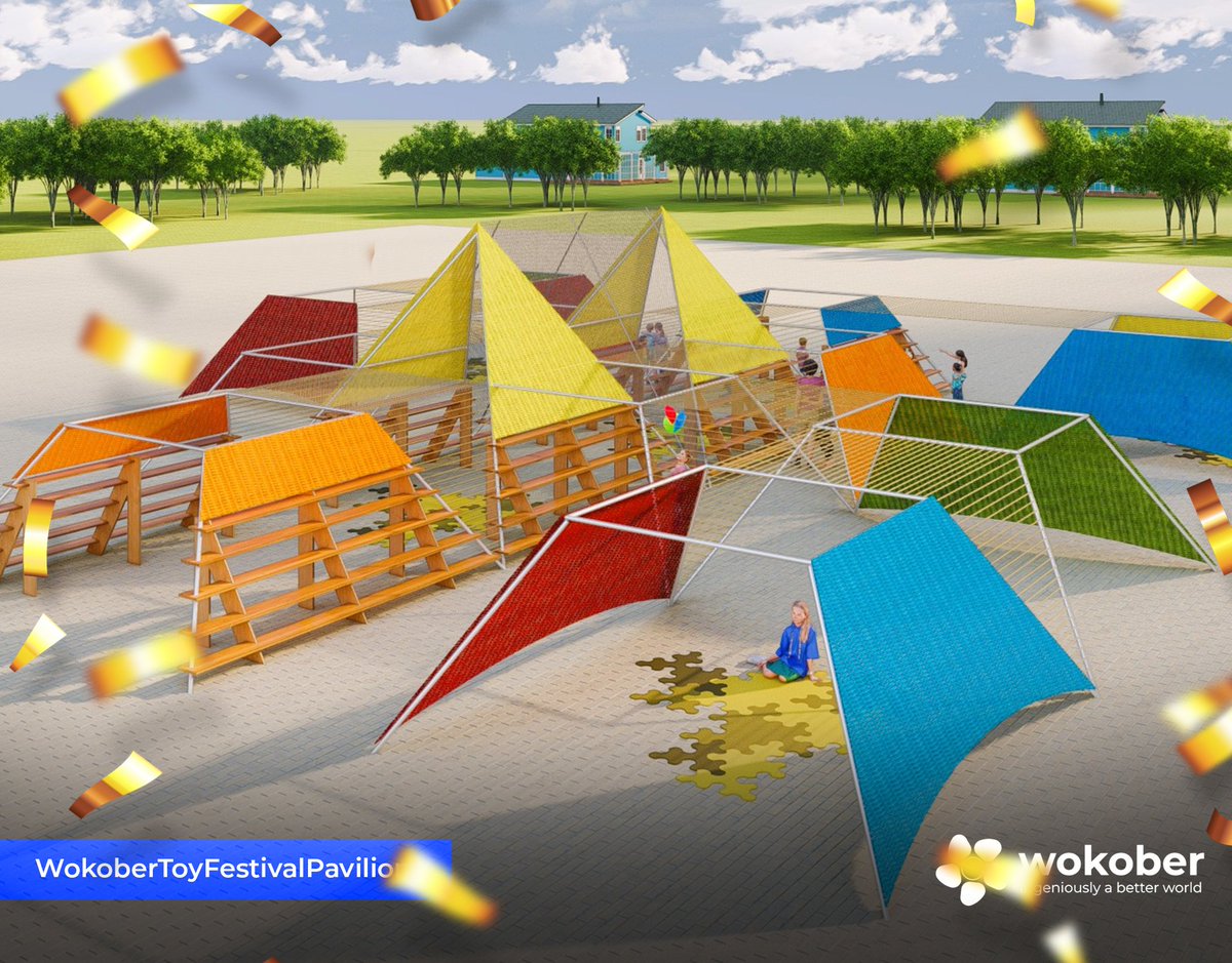 Wokober's tweet image. The pavilion's construction is set to start from November 27th to December 8th, 2023, followed by its installation in Gulu City from December 11th to 14th, 2023
Congratulations to the winners
#wokoberTOYfestival2023 #creativedesignsolutions #paviliondesigncompetition #Creativity