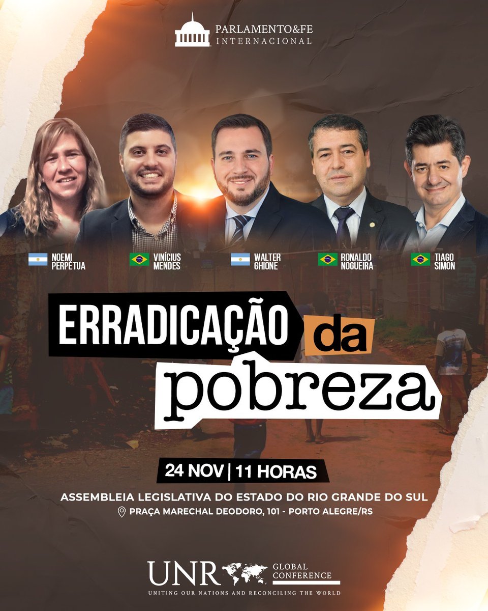 Hoy estaré moderando el panel  sobre "Erradicación de la pobreza" en la conferencia global organizada por Parlamento&amp;Fe Internacional (<a href="/PyFe/">Parlamento y Fe Internacional</a>)
La idea es reflexionar sobre esta problemática que afecta a nuestros pueblos, pensando soluciones desde una sinergia entre políticas