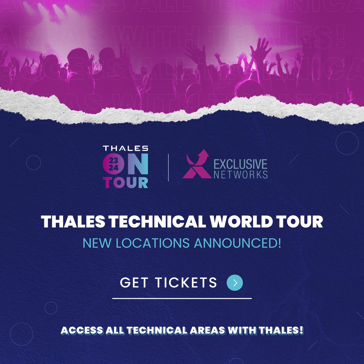 EXN_Networks's tweet image. New Locations Announced!

The @Thales World Tour is expanding. Techies can now join us at the following locations:
Romania, Dubai, France, Spain, Portugal and Hong Kong.

Find out more:
exclusive-networks.com/thales-on-tour…

#ThalesOnTour #ThalesCloudSecurity #WeAreExclusive