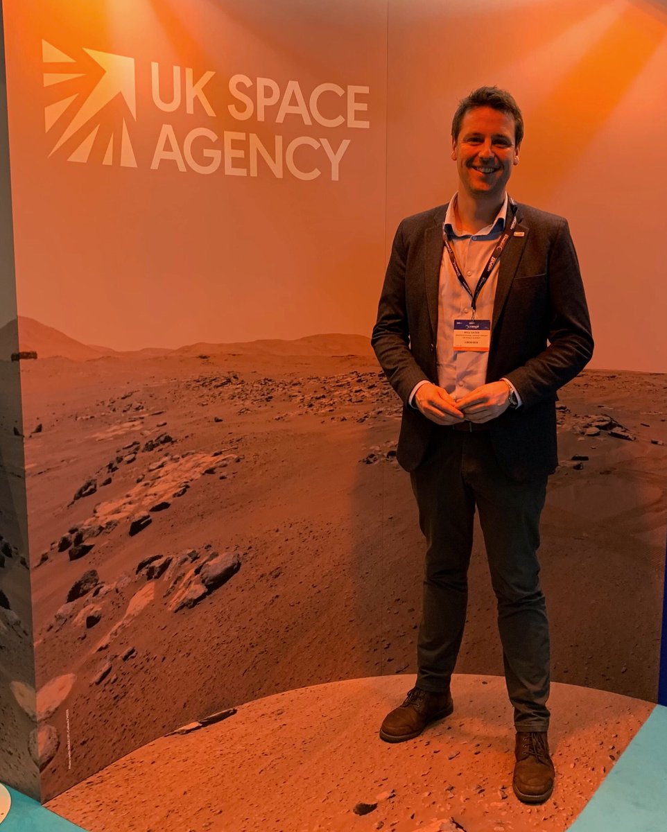 willgater's tweet image. Hugely enjoyable few days in Belfast helping to promote the Agency’s activities and meeting colleagues from the sector &amp;amp; beyond. Couldn’t resist a picture with a Mars rover or the chance to see, up-close, the sensor tech that gives @ESA_Euclid its views of the Universe. #UKSC2023