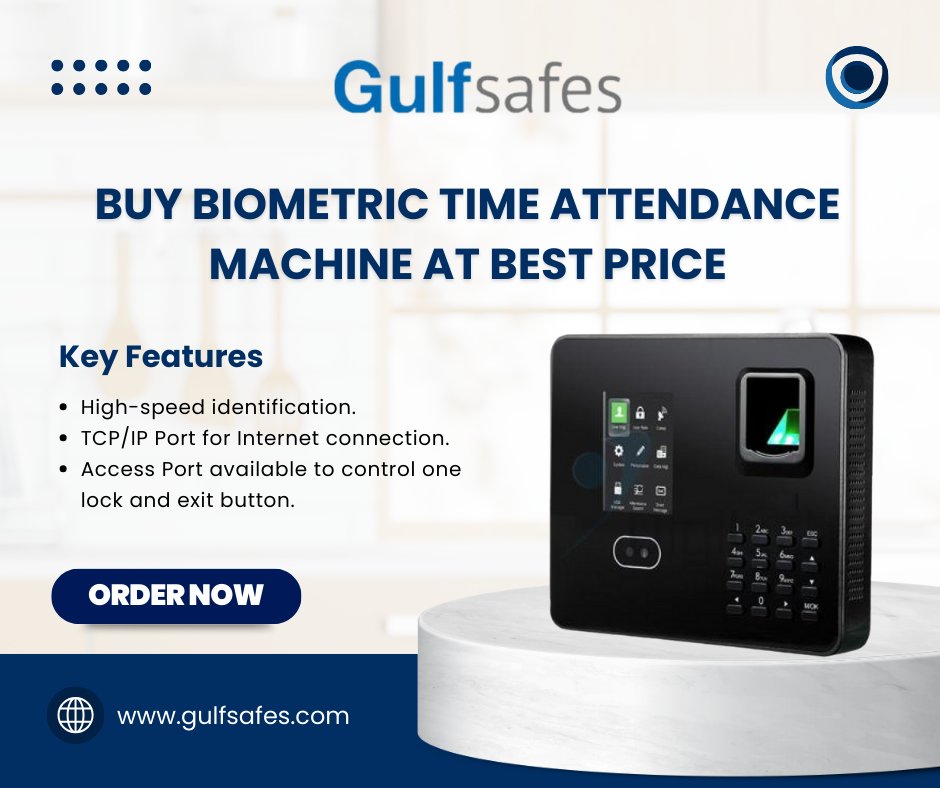 gulfsafes's tweet photo. Say goodbye to manual attendance tracking and hello to convenience with our Biometric Time Attendance Machine! 
https://t.co/2MVMtoZU4G

#elevatecontrol #timeattendancesolution
#srterminal575 #accesscontroltech #secureworkforce #biometricattendance #elevateyoursecurity https://t.co/PZ9PpFyb1n