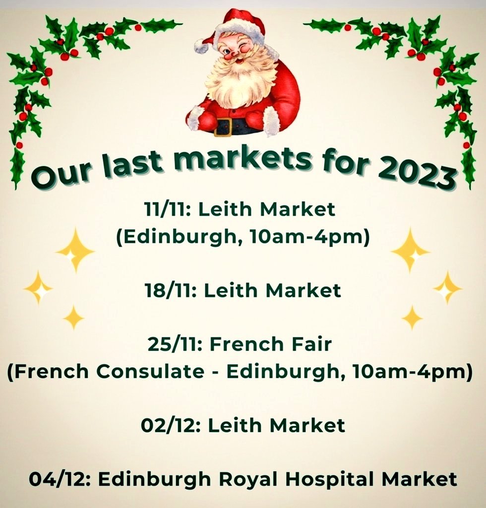 ⚜️ Nos derniers marchés de l'année 🎉🎄
#edinburgh #Foodie #Christmas #markets #auldalliance #scotland