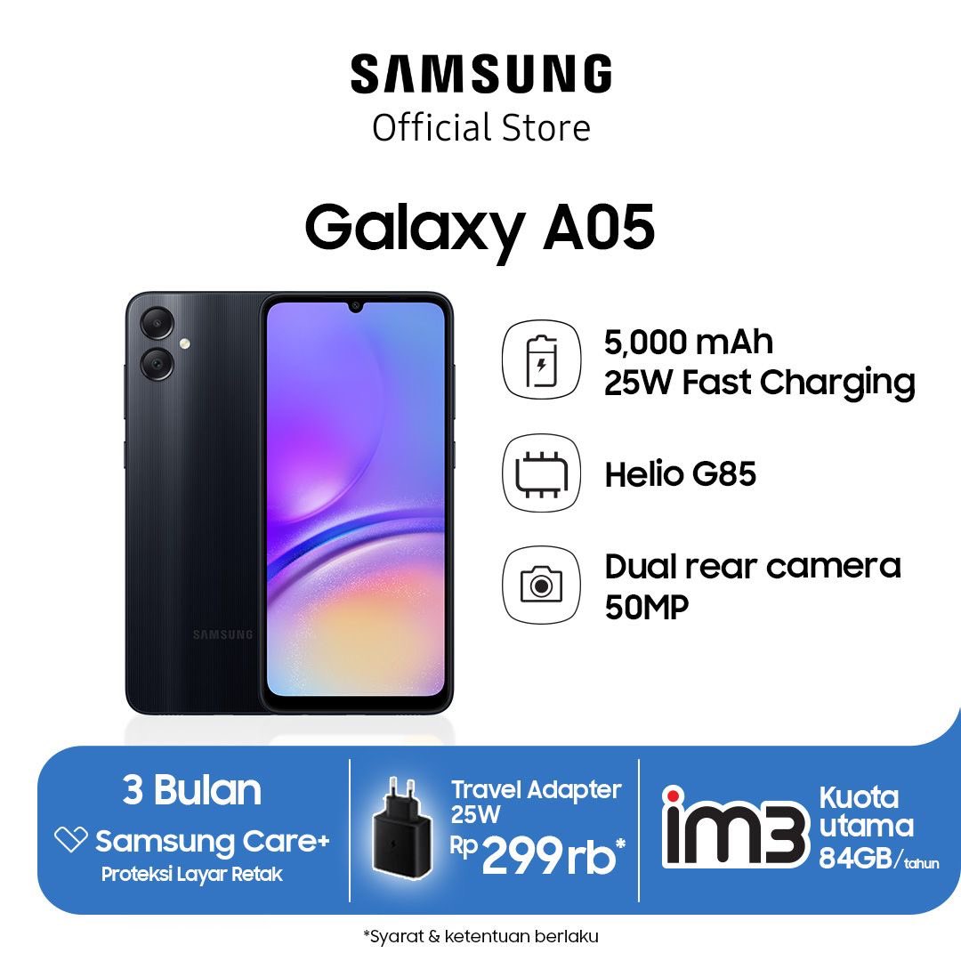 Samsung Galaxy A05 Launched In India 🔜

📱6.7-inch HD+ LCD Display
💪🏻MediaTek G85 Processor
📸50MP + 2MP
🤳🏻8MP Selfie Camera
🔋5000mAh Battery
🔌25W Fast Charging

Price: ₹9,999 (4GB + 64GB)
#Samsung #samsunggalaxya05