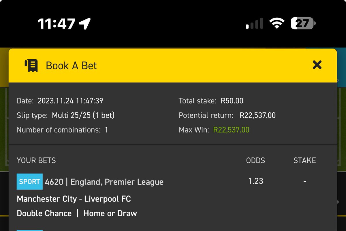 RKhunene's tweet photo. Here we go! Please repost  for others to eat too!
Premier League+Champions League  Ticket 2. 
Edit as you please!

First game: 3PM Tomorrow 

🟡Copy betslip using the link👉 https://t.co/VCZXqkogFT

🟡Betcode👉 935833

🟡Promo Code➡️ ROYAL
🟡TO OPEN A NEW EASYBET ACCOUNT ➡️ https://t.co/LOy60VwLbc