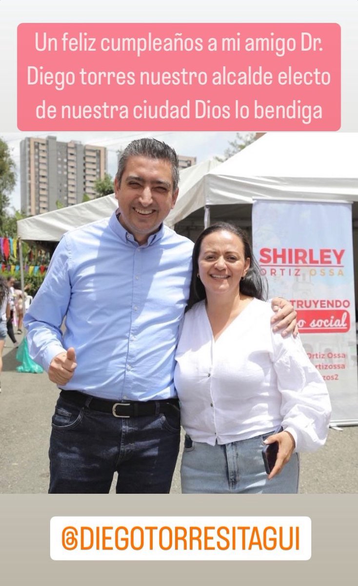 shirleyortizos2's tweet image. Feliz cumpleaños a nuestro amigo y alcalde electo de nuestra ciudad de Itagüi @DiegoTItagui Dios lo bendiga