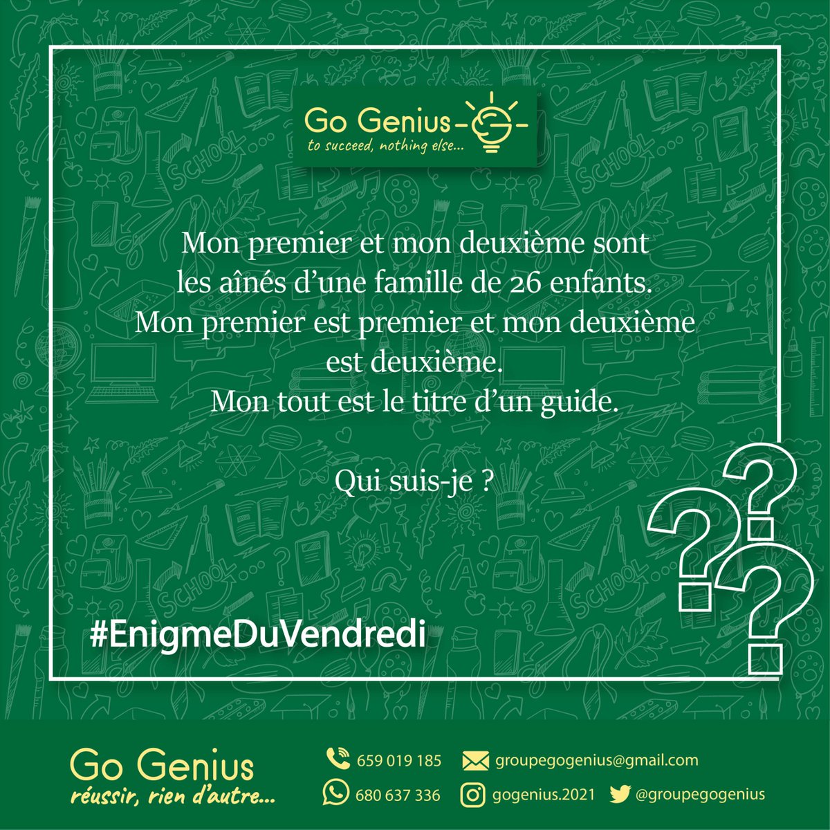 gogenius_2021's tweet photo. Qui suis-je ? 🧐 https://t.co/q3wYOYDOvO