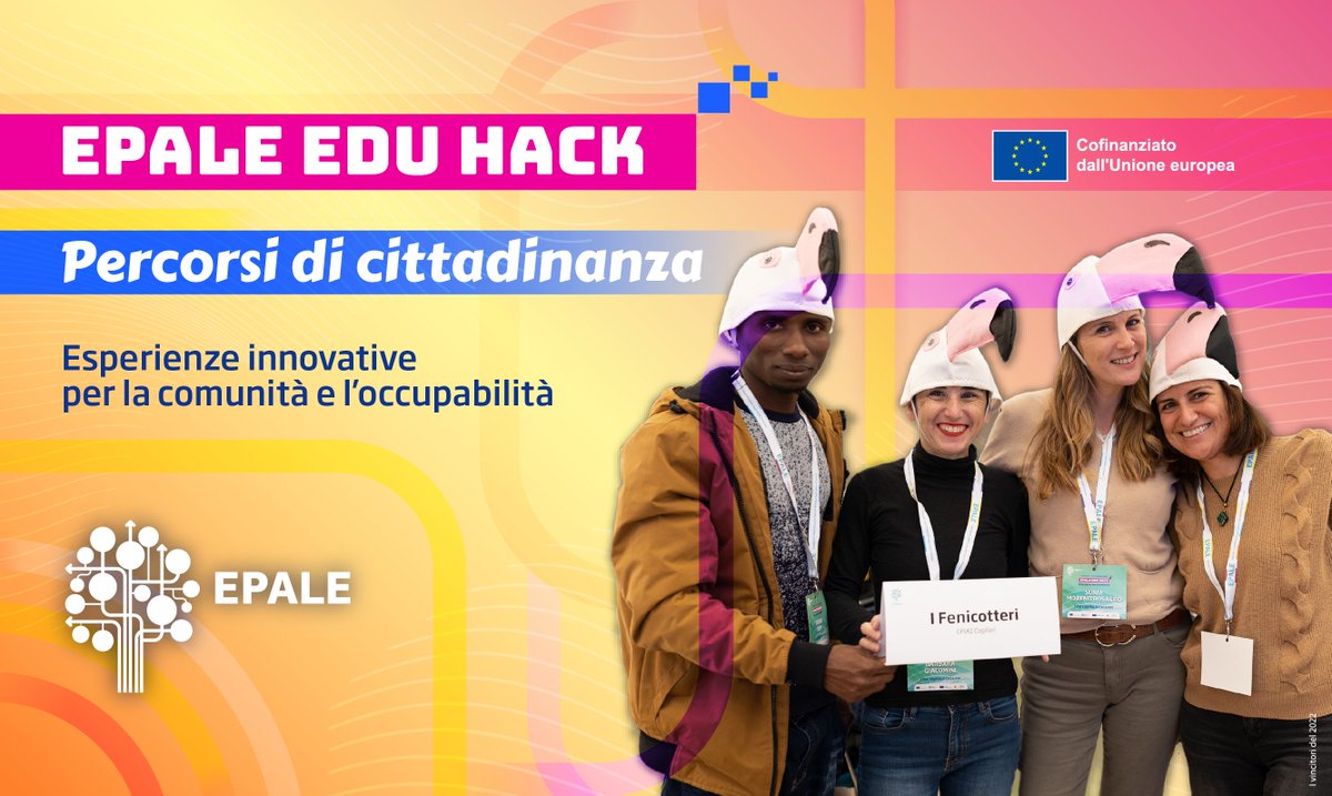 ErasmusPlusInd's tweet image. Oggi si apre la prima fase di gara online dell'#EpaleEduHack.
Le 16 squadre composte da studenti, docenti dell'𝗲𝗱𝘂𝗰𝗮𝘇𝗶𝗼𝗻𝗲 𝗱𝗲𝗴𝗹𝗶 𝗮𝗱𝘂𝗹𝘁𝗶 e enti del territorio iniziano lo sviluppo di #progetti #digitali per #occupabilità e #cittadinanza.
tinyurl.com/EduHack23-start
