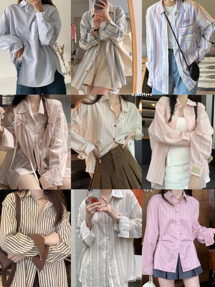 korean striped shirt 

— a thread