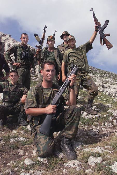 Kanthan2030's tweet photo. “hAmaS iS a tErRroRiSt gRoUp”

How about KLA - Kosovo “Liberation” Army? 

In the 1990s, CIA relocated foreign Mujahideen from Afghanistan to Chechnya, Albania, Kosovo etc.

This new terrorism project had three purposes:

🔹Break up Russia & Yugoslavia 
🔹Create new oil/gas pipeline routes
🔹Create small powerless countries who are easier to control

KLA was a terrorist group armed and funded by Bin Laden and USA alike.

They committed horrific atrocities against civilians, including killing civilians and selling organs.

But they were the good terrorists, since they served the interests of American Empire.