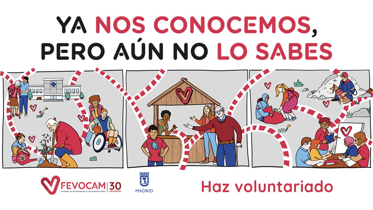 📢¡Ya ha arrancado la campaña #YaNosConocemos que organiza @FEVOCAM! ✨

Nos unimos a esta iniciativa y aprovechamos para agradecer el apoyo de todos l@s voluntario@s que nos apoyan con su trabajo ❤️👏🌍

#HazVoluntariado #Fevocam