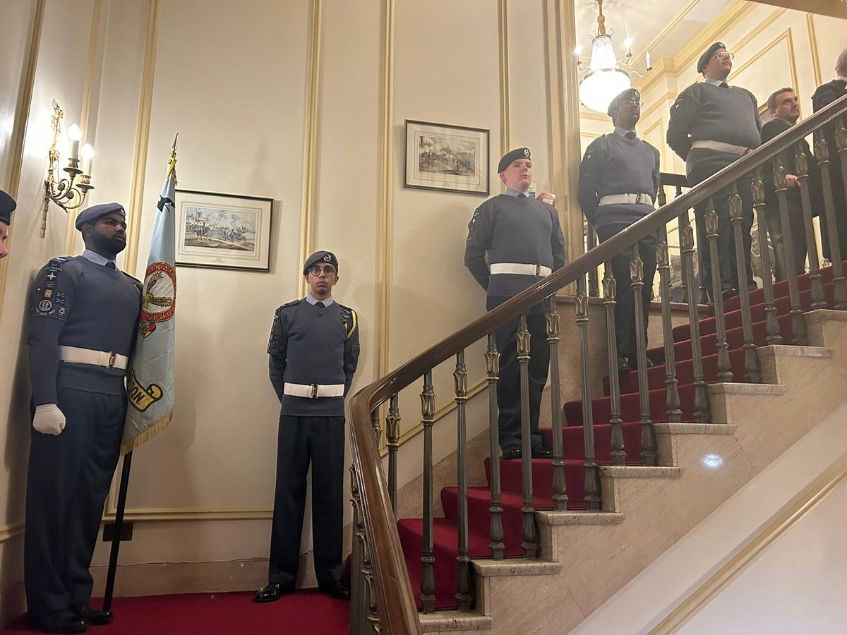 Delighted to support our affiliated Livery Company <a href="/jollyjoiners/">WCJC</a> at their Winter Banquet at the Sadlers Hall. The Company were very complementary  about the performance of our cadets, most of whom were on their first ceremonial event.