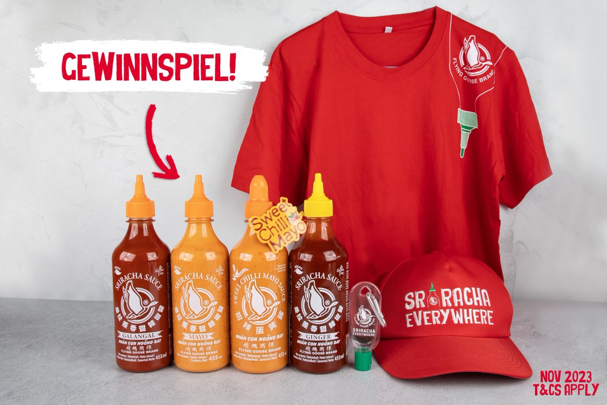 Sriracha_DE's tweet photo. Es ist noch nicht zu spät, sich das Gewinnspiel-Paket dieses Monats zu sichern

FOLGE UNS + RT, um die Chance zu haben, diese Auswahl an Flying Goose-Goodies zu #GEWINNEN!

Es gelten die AGB: https://t.co/yy4o5oE87c https://t.co/S5Uqqv6PmI