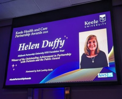 Congratulations to our @MPFTResearch colleagues Ruth Lambley-Burke and Helen Duffy for winning awards at Keele University's Faculty of Medicine and Health Sciences, Health and Care Partnership Awards 2023! 🎉 Celebrating excellence in collaboration and partnership.