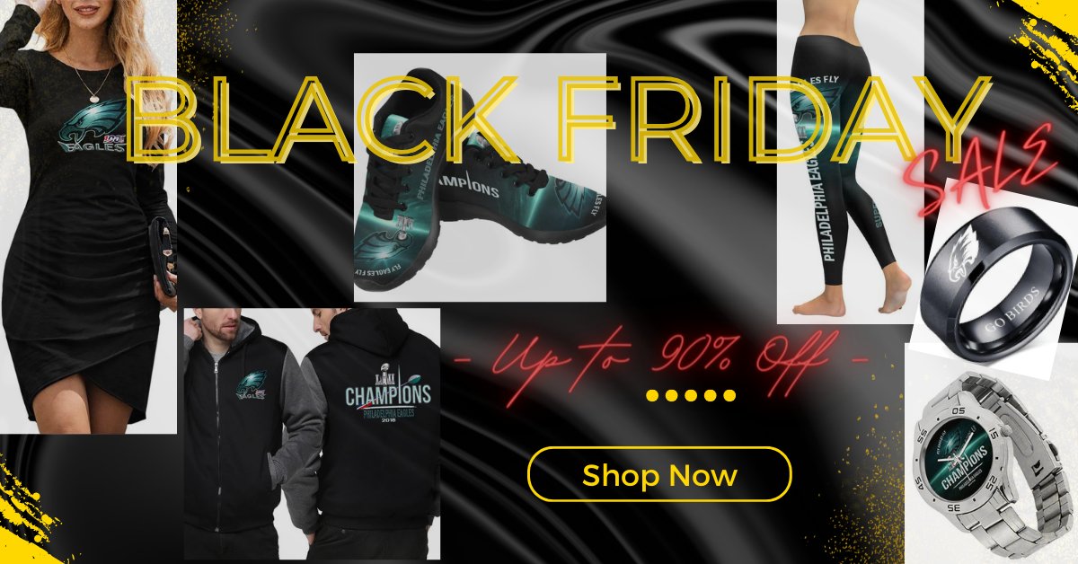Black Friday SALE starts now! Up to 90% OFF Free Shipping on Exclusive Eagles Fan Gear! shopsportsfangear.com
#BlackFriday #blackfridaysale #blackfridaysales #eaglesgear #eaglesfan #nfleagles #eaglesshoes #eaglesdress #eaglesring #eagleswatches #eaglesjacket