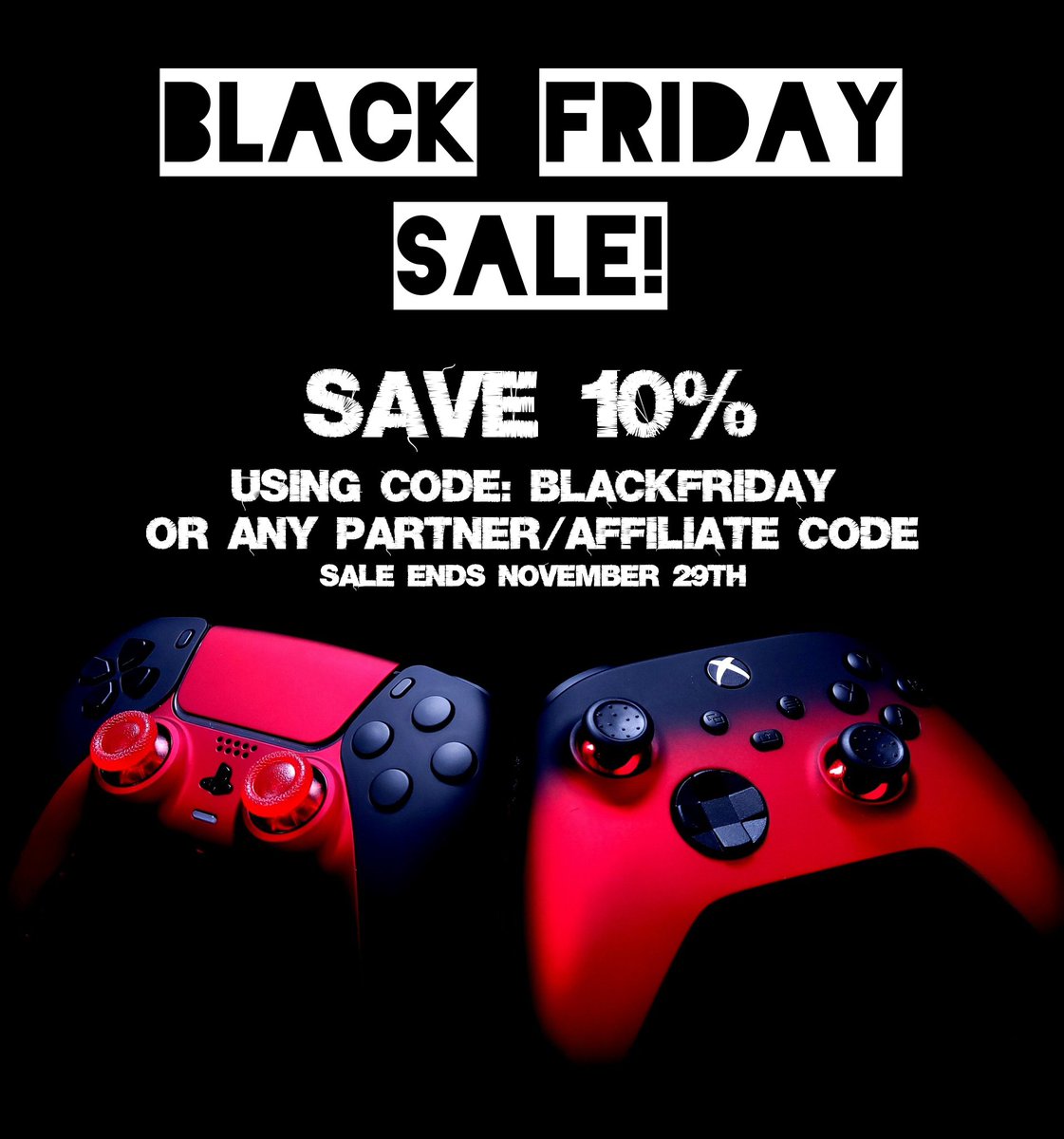 XykoticCustoms's tweet photo. BLACK FRIDAY SALE! Head on over and create your dream controller! 🎮 https://t.co/1dD1uDMPpM https://t.co/5Tlpoq18mQ