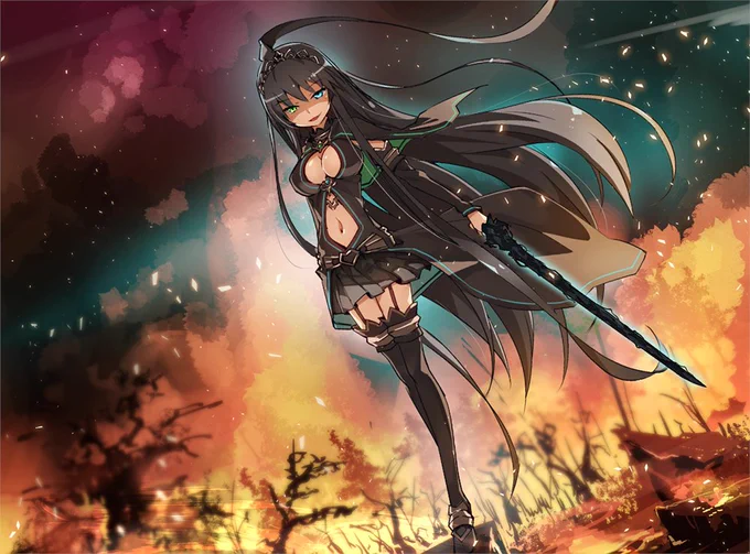「俺、ツインテールになります。」「ふぉーくーるあふたー」「双神のエルヴィナ」 どの作品にも必ずブラックの戦士を出すという鉄の信念  #ブラックフライデーなのでブラックの作品をあげる