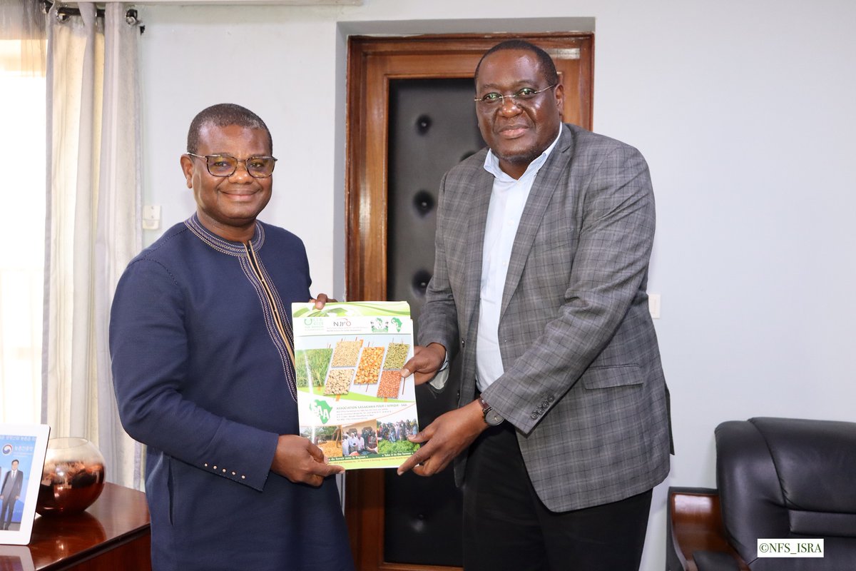 November 23, 2023, meeting with Dr Mel Oluoch, Director of <a href="/SAA_africa/">Sasakawa Africa Association (SAA)</a> (Sasakawa Africa Association) accompanied by Dr Hamado Tapsoba, Director of SAA-Mali and Dr Fatimata B DIOUF, Director of Research Development and Innovation at the National Agency for Agricultural and Rural