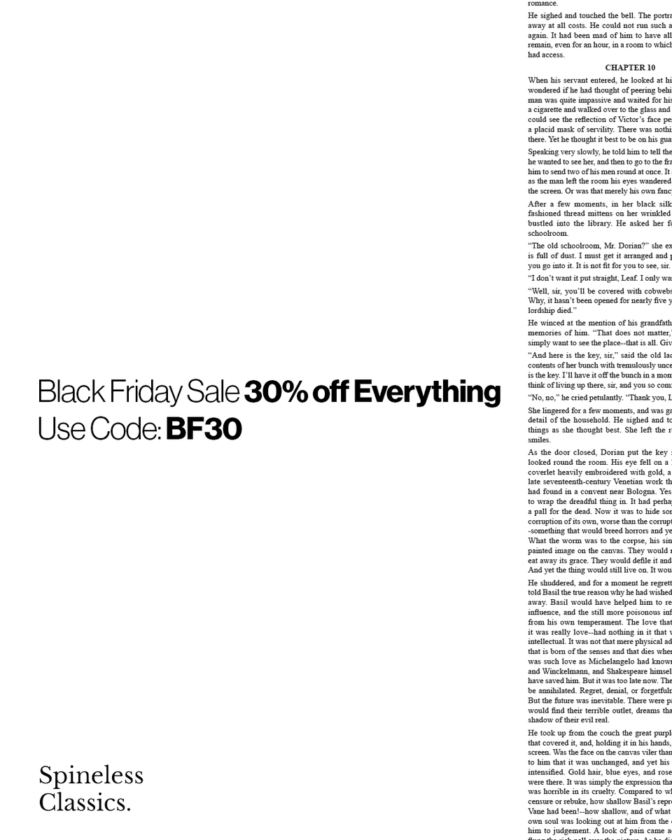 spinelessclass's tweet photo. Black Friday Sale - For a Limited Time only. 30% off Everything - Use Code BF30. 
All prints. Bespoke frames. Everything.
Link in bio. https://t.co/3vbMXCJyld