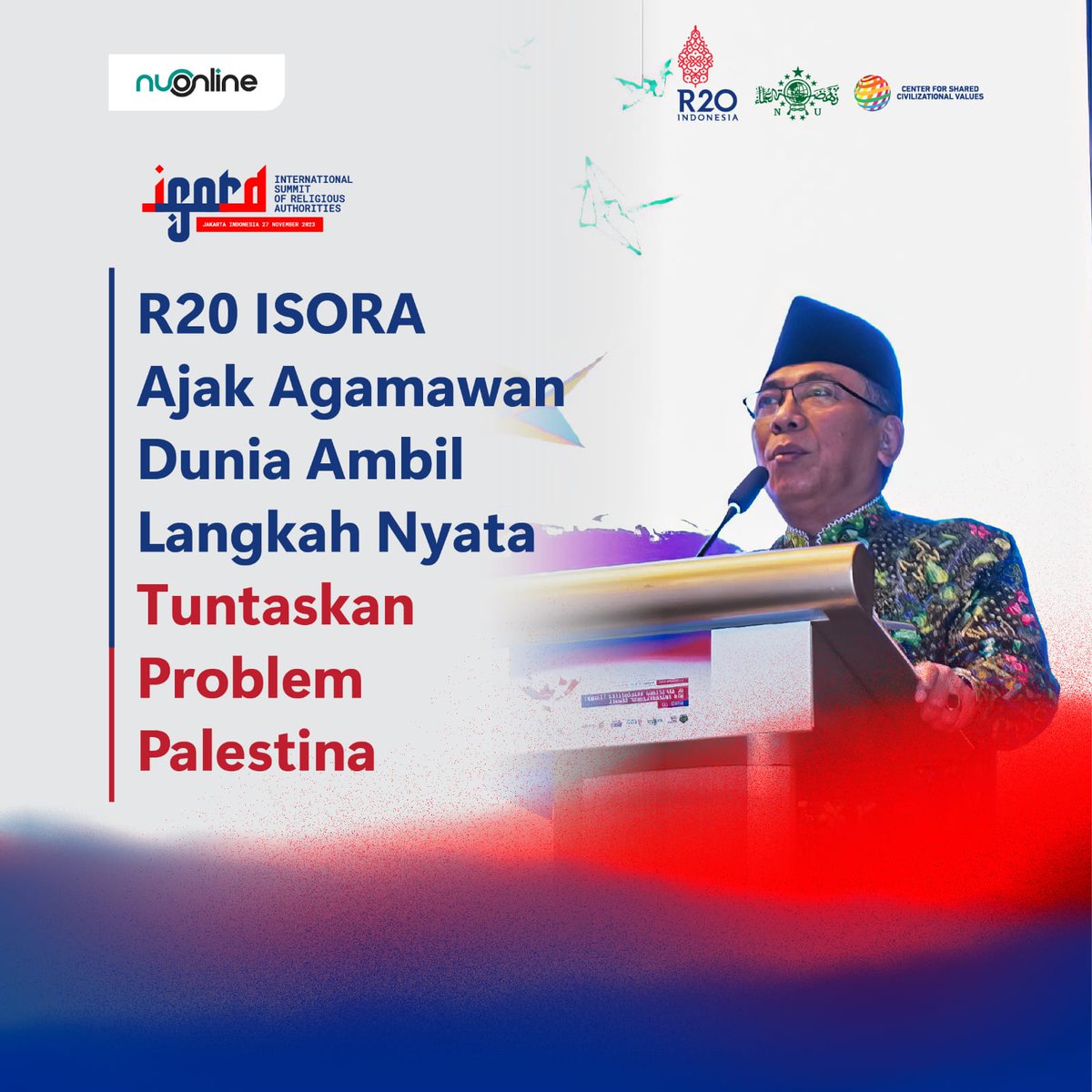 nu_online's tweet photo. R20 International Summit of Religious Authorities (R20 ISORA)

Kegiatan PBNU apa nih?

- A Thread

#NUOnline #NahdlatulUlama #R20 #ISORA