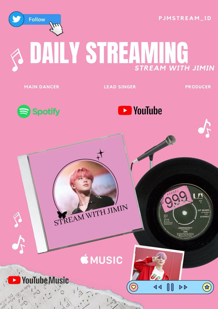 pjmstream_id's tweet photo. Daily Streaming with Jimin Start🎉🐣

ayooo para selir nya jimin dikencengin lagi streaming nya!! semangat kita semua &amp; jangan lupa buat makan malam nya ya kalian🥹💖

WITH JIMIN TILL THE END
LIKE CRAZY ROAD TO 1B
#LikeCrazyTo1B

RT &amp; SHARE 🚀

— Playlist Next Tweet — https://t.co/BrmlR8VWFz