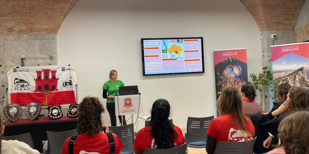 Last week, our MSc Marine Science and Environmental Science students dove headfirst into an Applied Sciences conference, giving them a view of real scientific discourse. This experience was key in honing their presentation and scientific poster skills! 🎓 #UniversityofGibraltar