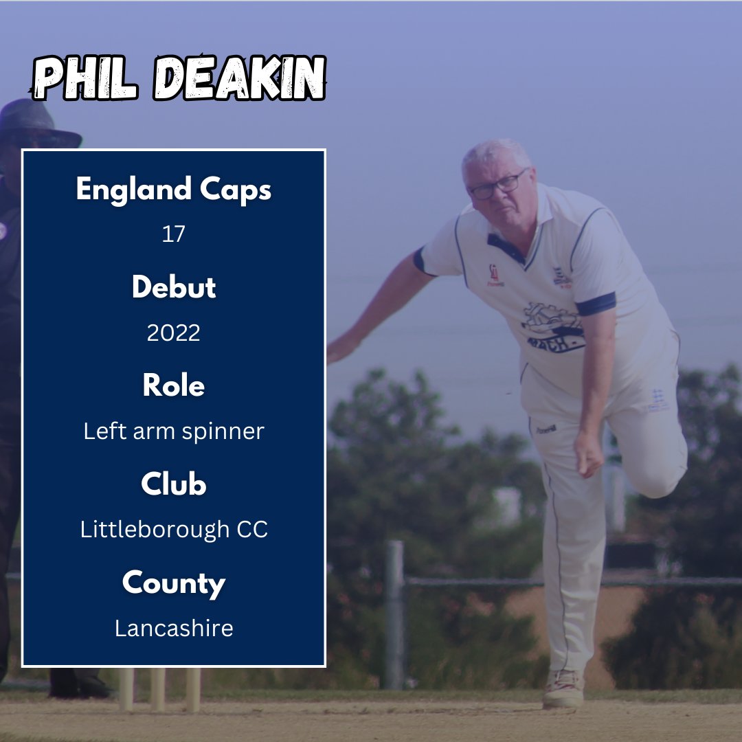 🏏 Get to know our World Cup Squad 🏏 Our left arm spinning wizard. 🧙‍♂️ #seniorscricket #Over60sWorldCup
