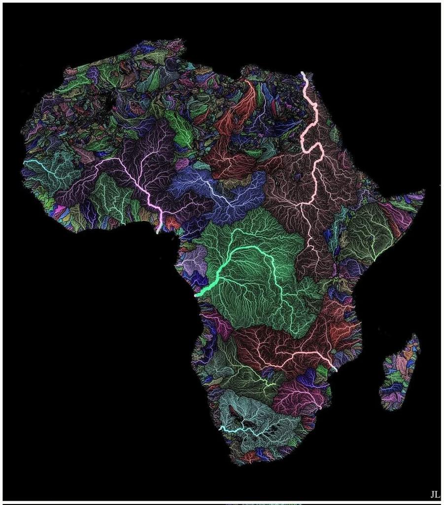 River Map of Africa