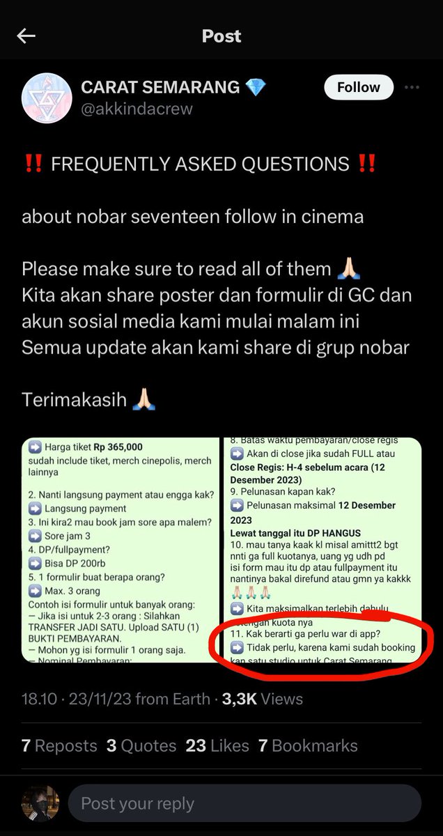 live viewing seventeen ini harusnya war tgl 1 kan ya? emang boleh buka nobar gini? harganya dinaikin pula? atau aku salah nangkep maksudnya? plis jelasin
