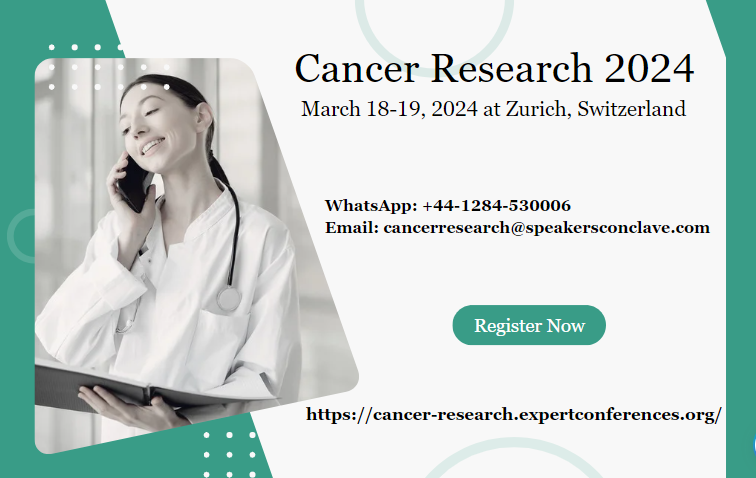 Early Detection Saves Lives: Cancer Research 2024 url: cancer-research.expertconferences.org #CancerResearch #Oncology #Tumorbiology #Cancertreatment #Cancerprevention #Cancerdiagnosis #Cancerimmunotherapy #Cancergenomics #Cancerproteomics #Cancernanotechnology #Cancerepidemiology