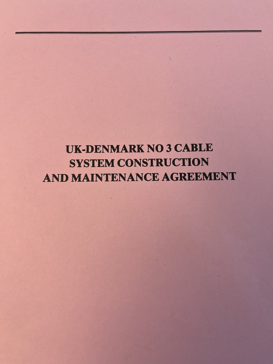 Just found the C&amp;MA for the UK-DK 3 subsea cable from 1969 in the office. System designed to have capacity of not less than 39 supergroups. They used cool words already then. <a href="/ArelionCompany/">Arelion</a>