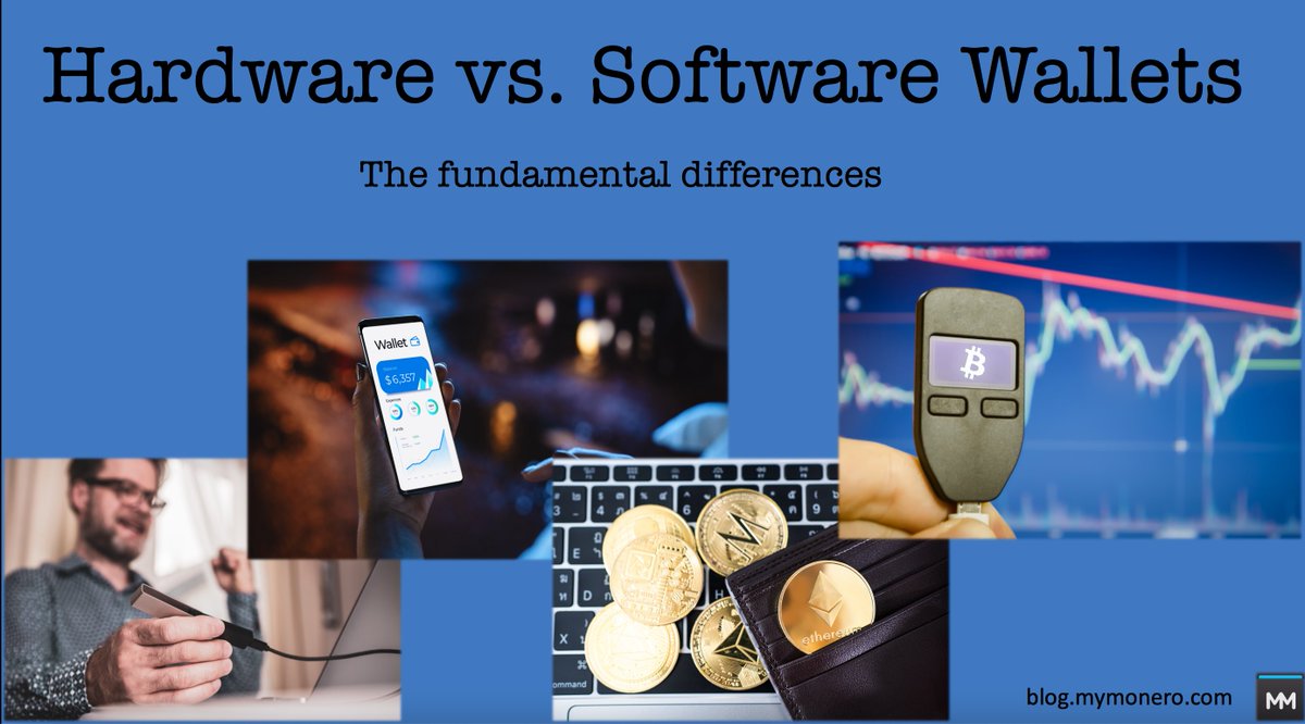 MyMonero's tweet photo. What are the pros and cons of hardware vs. software wallets?
Give our blog article a read to find out:
https://t.co/pfJfqWarZQ
#MoneroWallet #CryptoWallet #HardwareWallet #SoftwareWallet https://t.co/w3WNmsaQ3o