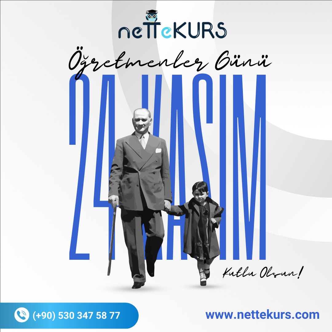 Başöğretmen Mustafa Kemal Atatürk ve emekleriyle yolumuzu aydınlatan tüm öğretmenlerimize sonsuz teşekkürler…

#24kasım #öğretmenlergünü #nettekurs