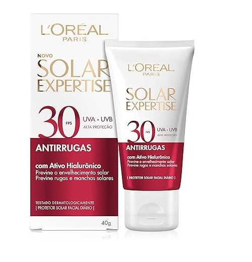 L’Oréal Paris Solar Expertise Antirrugas FPS30 – Protetor Solar Facial 40g