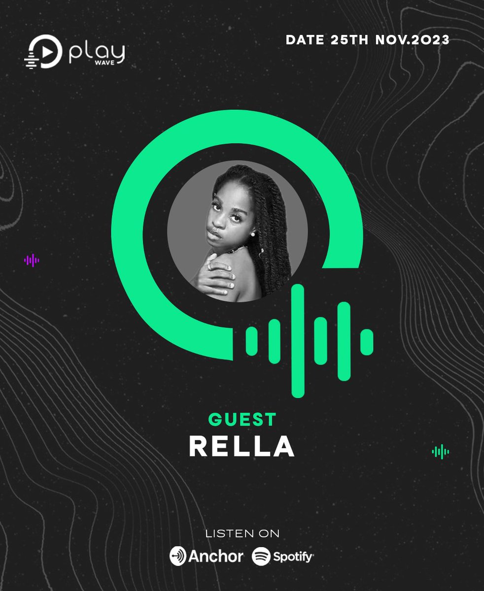 Playwave_'s tweet photo. Convo time with the super talented lady @official_rella as we bring you some fun, insights, and knowledge exactly 10 am, 25/11/2023 live on our podcast channel
#creativity #tuneplay #pulse #playwave #music #culture #arts #nigeria #ghana #worldwide #spotify #anchor #afronita https://t.co/zXh3vqkbo1
