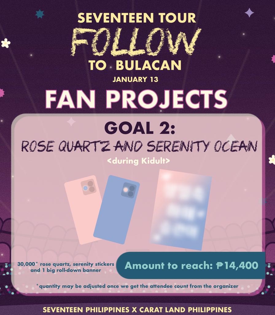 seventeenphil's tweet photo. :: FAN PROJECT DETAILS ::

🪧 Hand Banners (Jan 13-14)
🩷 Rose quartz and Serenity Ocean (Jan 13)
🍊 Seungkwan Birthday Event (Jan 14) in partnership with @BooSeungkwanPH
🎆 Pyrothecnic Display suitable for Stadium (Jan 13-14) https://t.co/fh2NIkHEAi