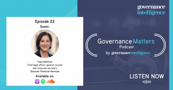 In episode 22, early adopter, Hope Mehlman with <a href="/Discover/">Discover</a>, shares how she's been using #AI in connection with fraud detection &amp; anti-money laundering efforts. Learn how Hope is ensuring the ethically compliant use of AI technology here: governance-intelligence.com/boardroom/gove…

#corpgov