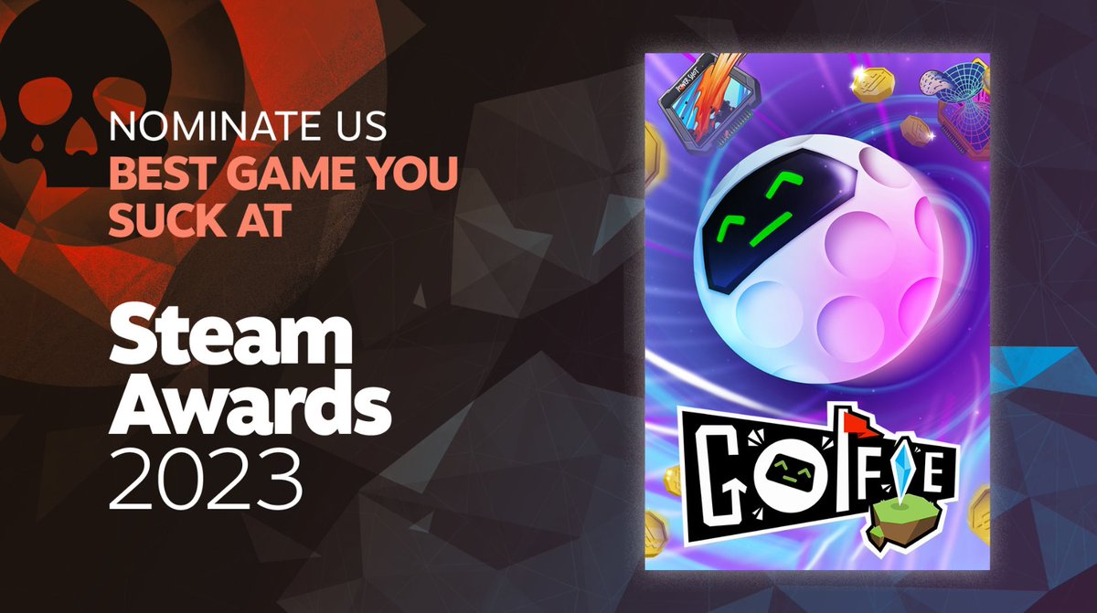 Yogscast Games (@yogscastgames) on Twitter photo Has your Golfie ball been murdered by swinging axes or fallen into the abyss of missing the next islandโyet you still come back for more?
If this sounds like you, we'd love you to consider nominating <a href="/GolfieGame/">Golfie โณ๐๐จ๐๐ ๐ฎ.๐ฌ ๐จ๐ฃ๐๐๐ง๐ ๐๐๐ ๐๐๐!</a> for the Best Game You Suck At award!
๐ yogsca.st/golfie Has your Golfie ball been murdered by swinging axes or fallen into the abyss of missing the next islandโyet you still come back for more?
If this sounds like you, we'd love you to consider nominating <a href="/GolfieGame/">Golfie โณ๐๐จ๐๐ ๐ฎ.๐ฌ ๐จ๐ฃ๐๐๐ง๐ ๐๐๐ ๐๐๐!</a> for the Best Game You Suck At award!
๐ yogsca.st/golfie