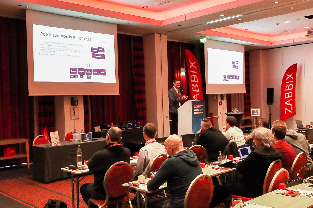 Day 2 in Berlin is buzzing!

Yesterday ended with a feast at Las Malvinas Steakhouse. Today, speakers keep sharing their Zabbix experiences and use cases, with the event finale to take place at Ratatouille Berlin! 

Thanks, everyone, for making #ZabbixConferenceGermany a success!
