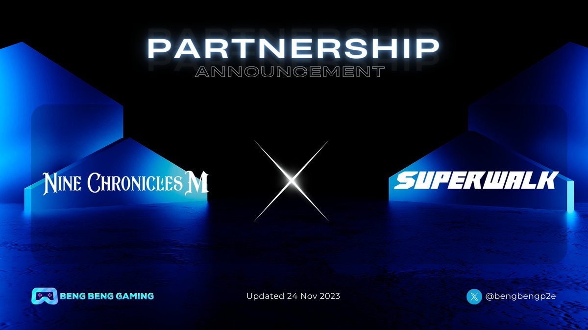Beng Beng Gaming (@bengbengp2e) on Twitter photo 🎮 <a href="/NineChronicles/">Nine Chronicles</a> Officially Becomes <a href="/SuperWalk_/">SuperWalk👟</a> 's Partner - Here We Go!!!
🎁To celebrate this partnership, both parties organized events for their communities
Check out the event details here⬇️
#NFTGame #Web3Games #BlockchainGaming 🎮 <a href="/NineChronicles/">Nine Chronicles</a> Officially Becomes <a href="/SuperWalk_/">SuperWalk👟</a> 's Partner - Here We Go!!!
🎁To celebrate this partnership, both parties organized events for their communities
Check out the event details here⬇️
#NFTGame #Web3Games #BlockchainGaming