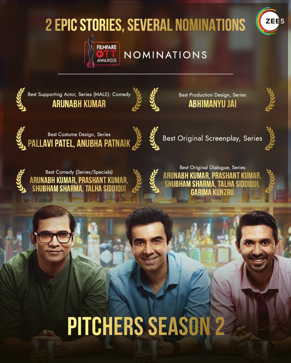 ZEE5India's tweet image. They made their way to your hearts and now we’re invested for their win 🏆

#Pitchers #Tripling #ZEE5India