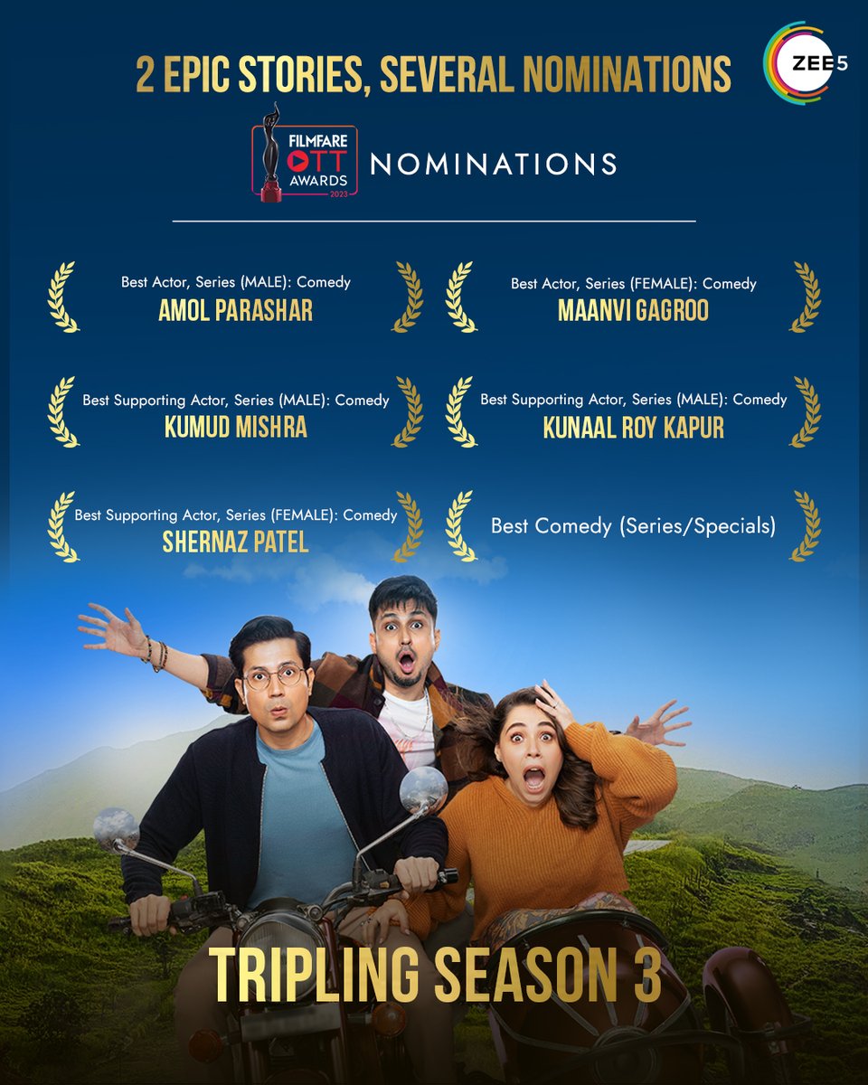 ZEE5India's tweet image. They made their way to your hearts and now we’re invested for their win 🏆

#Pitchers #Tripling #ZEE5India