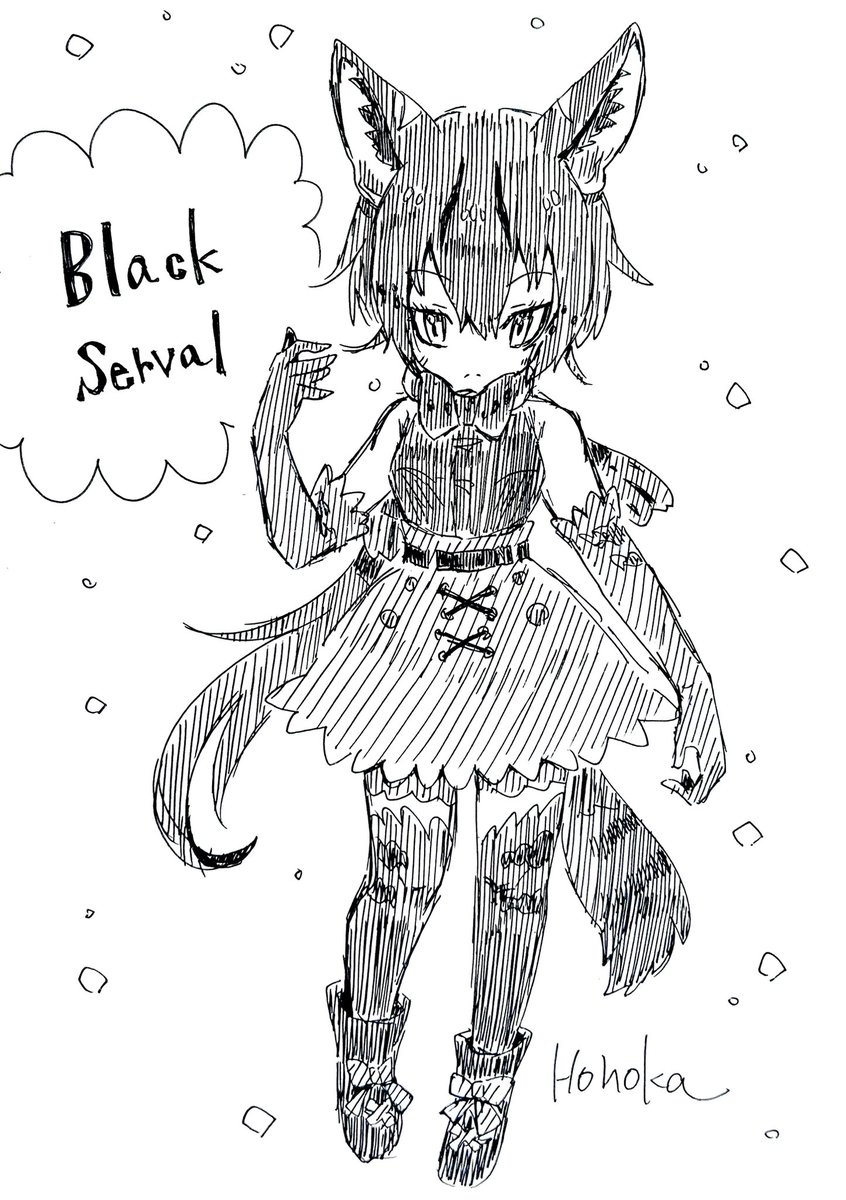 #ブラックフライデーなのでブラックの作品をあげる  と、名の黒いフレンズ🖤
