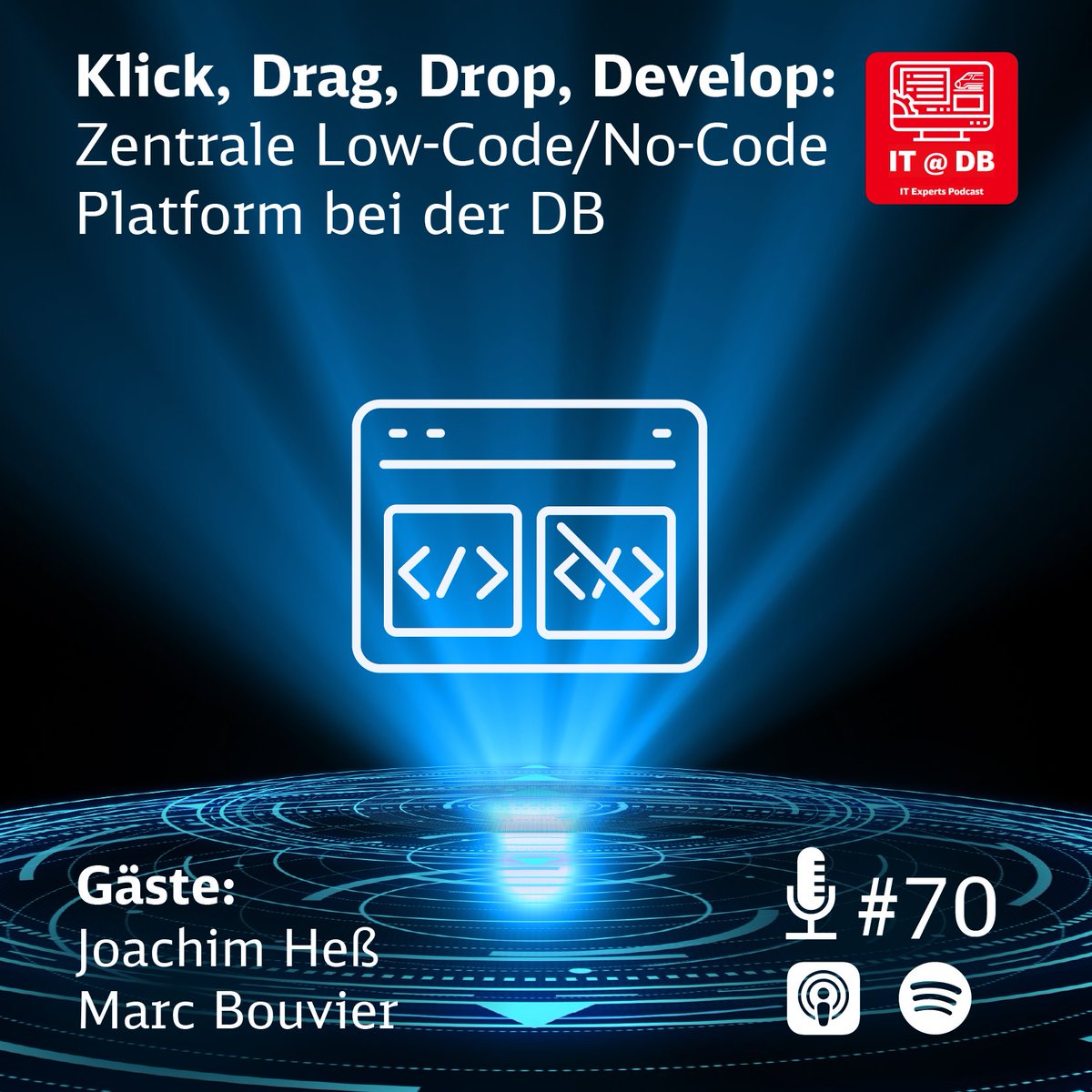 In Folge #70 sprechen wir über die zentrale die Low-Code/No-Code-Plattform der Deutschen Bahn. Jede:r kann IT-Anwendungen entwickeln! 👨‍💻👩‍💻Hört rein! 🚂 #ITatDB #nocode #lowcode #citizendevelopment #podcast tinyurl.com/24nyz5c8