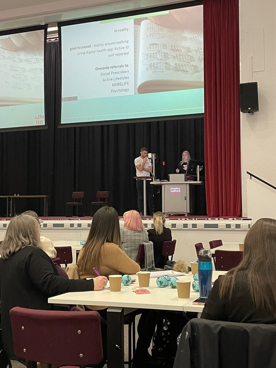 Brilliant to hear from @NCAlliance_NHS colleagues Matt and Lizzie at the @UoS_HealthSoc AHP public health conference today