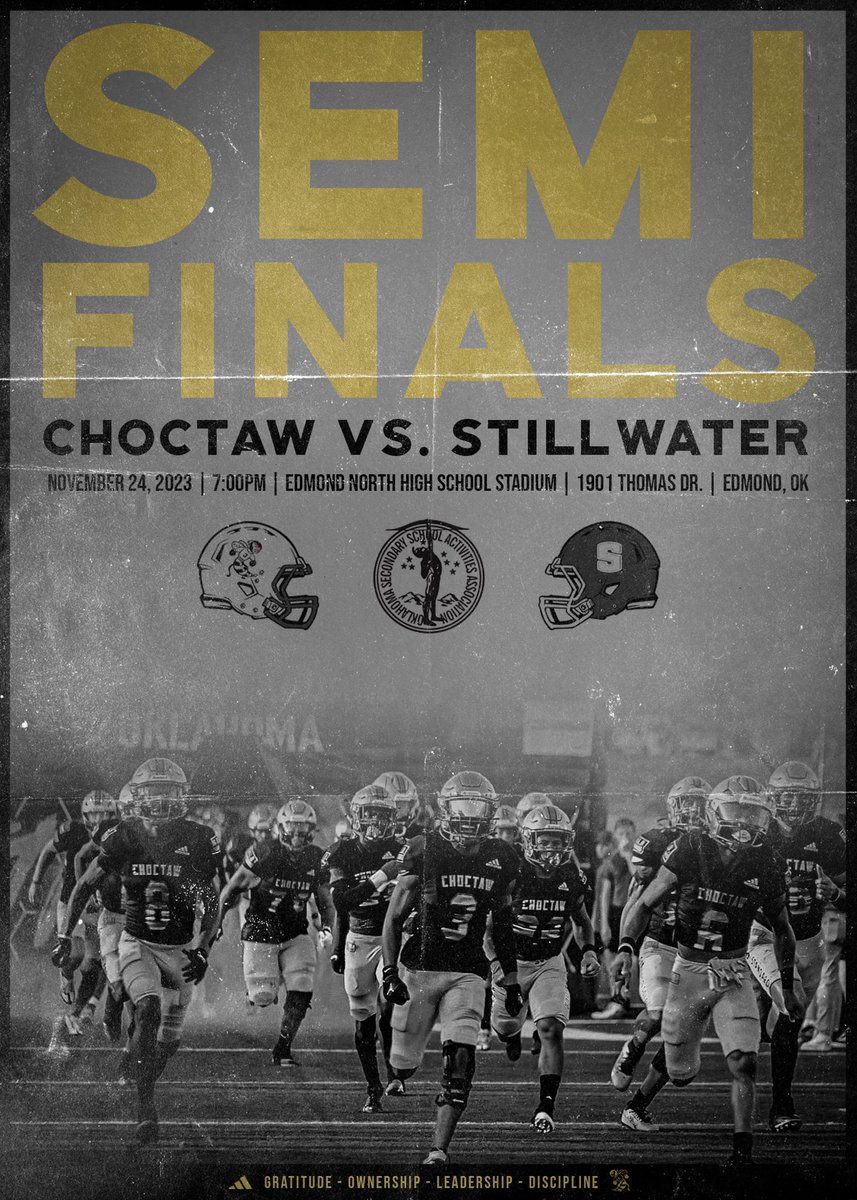 GET UP ITS GAMEDAY!!!

🆚 Stillwater
⌚️7PM
🏟️Edmond North High School Stadium
📍1901 Thomas Dr, Edmond, OK

#IntheArena #GOLDStandard #StingEm🐝🤙🏻
