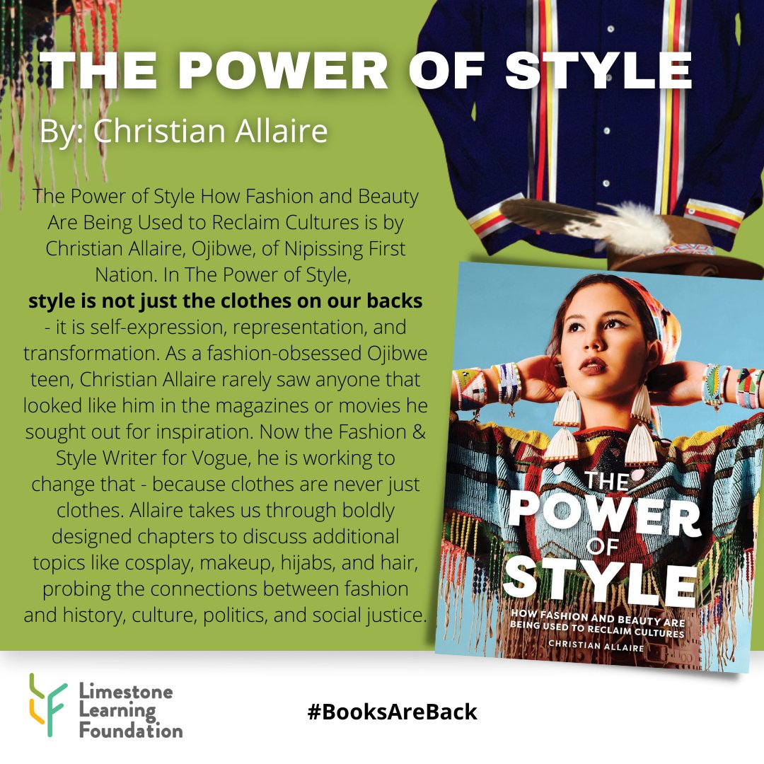 LLFdn's tweet photo. 'The Power of Style’ by @chrisjallaire is 1 of 27 titles included in the #BooksAreBack Phase III sets the LLF gifted to @limestonedsb classes of grade 7-8 students!

𝑳𝒆𝒂𝒓𝒏 𝒎𝒐𝒓𝒆 - https://t.co/TAK8D27snl

#myreadinglife #diversity #equity #inclusion #celebrate #identity https://t.co/Gt9QqxeZ2A